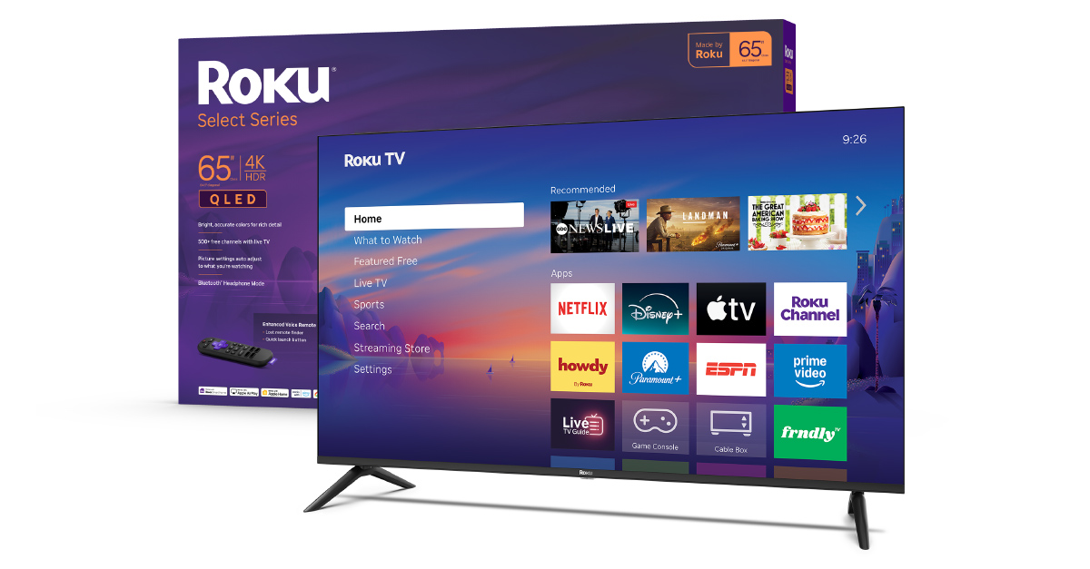 Roku Plus Series 4K QLED Mini-LED, 55-inch (55R6C7)